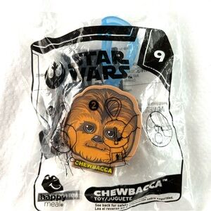 Chewbacca 2019 McDonalds Happy Meal Keychain Bag Charm Toy Star Wars NEW